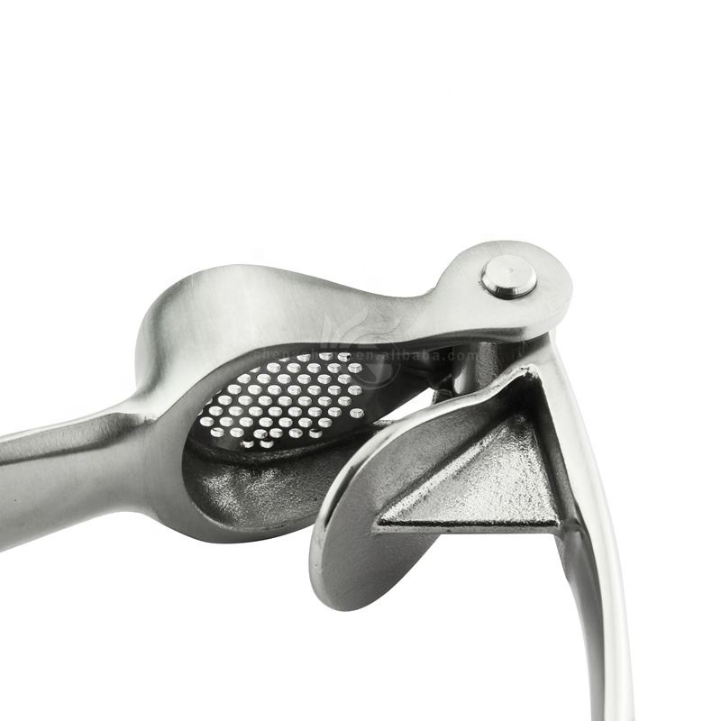 Kitchen Stainless Steel Garlic Press Ginger Crusher Peeler Squeezer Heavy Duty Garlic Presser Crush Garlic Chopper