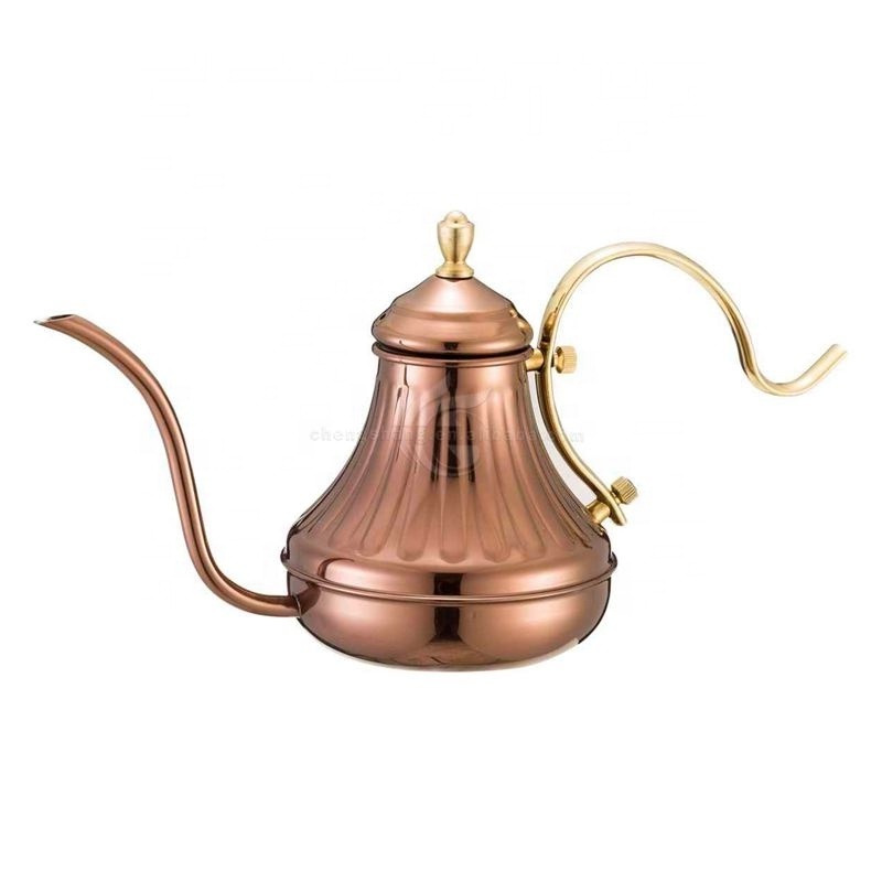 Arabic Stainless Steel Teapot Coffee Drip Pot Pour Over Coffee Dripper Gooseneck Kettle