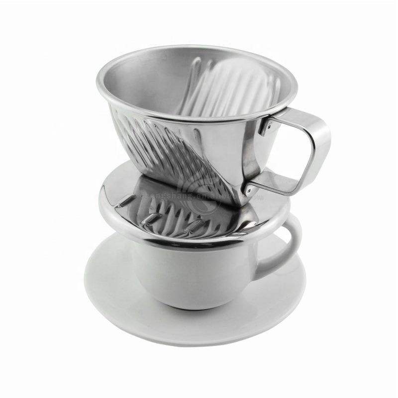 Hand Drip Coffee Maker Stainless Steel Coffee Dripper Durable Pour Over Coffee Filter