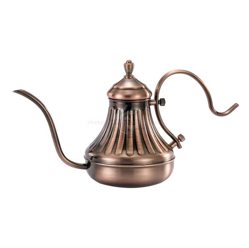 Arabic Stainless Steel Teapot Coffee Drip Pot Pour Over Coffee Dripper Gooseneck Kettle