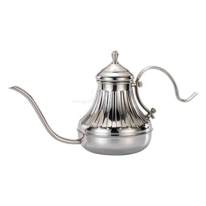 Arabic Stainless Steel Teapot Coffee Drip Pot Pour Over Coffee Dripper Gooseneck Kettle