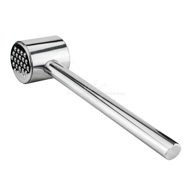 Mini Round Shape Kitchen Stainless Steel Dual-Sided Meat Tenderizer Mallet/Hammer / Pounder