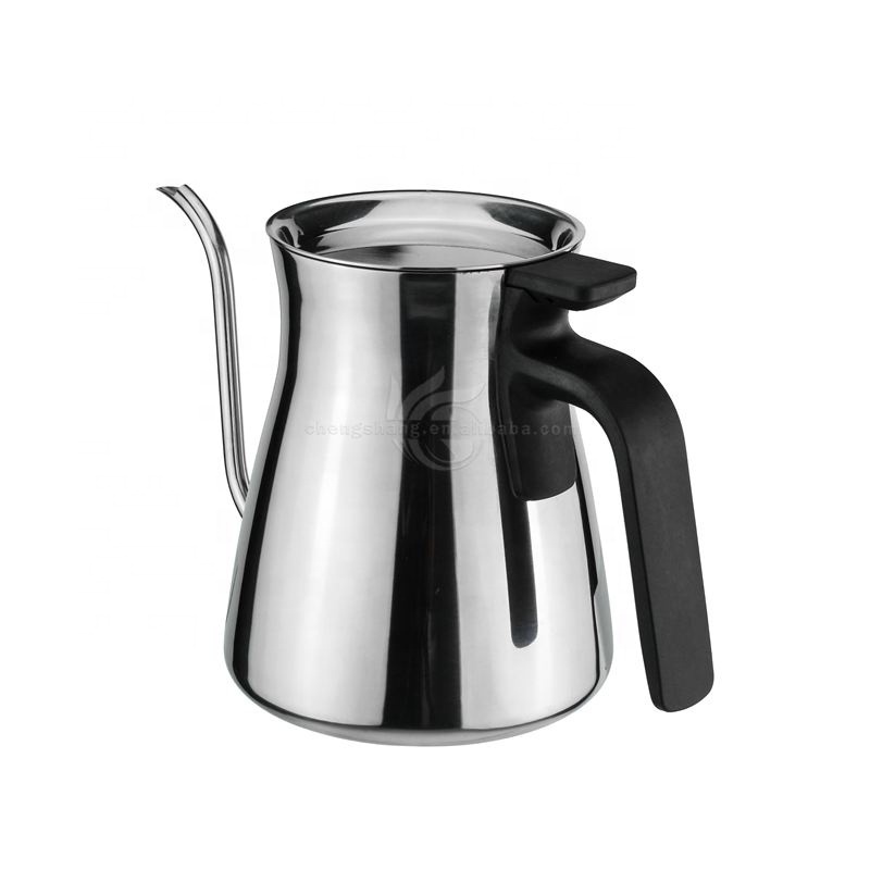 Stainless Steel Gooseneck Teapot with Pour Spout Stovetop Pour-Over Coffee and Tea Kettle