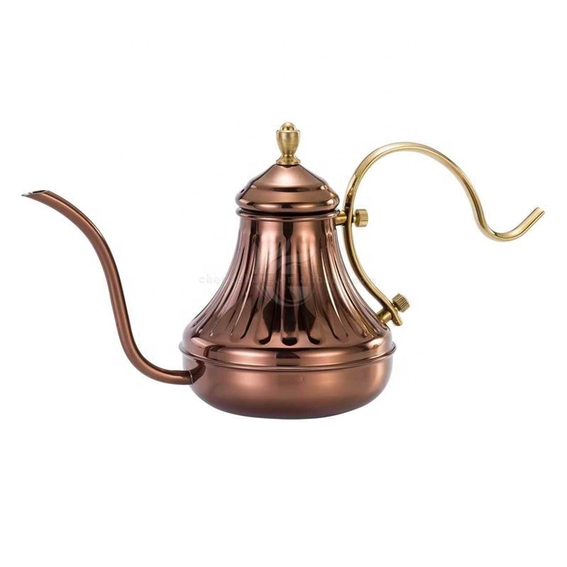 Arabic Stainless Steel Teapot Coffee Drip Pot Pour Over Coffee Dripper Gooseneck Kettle