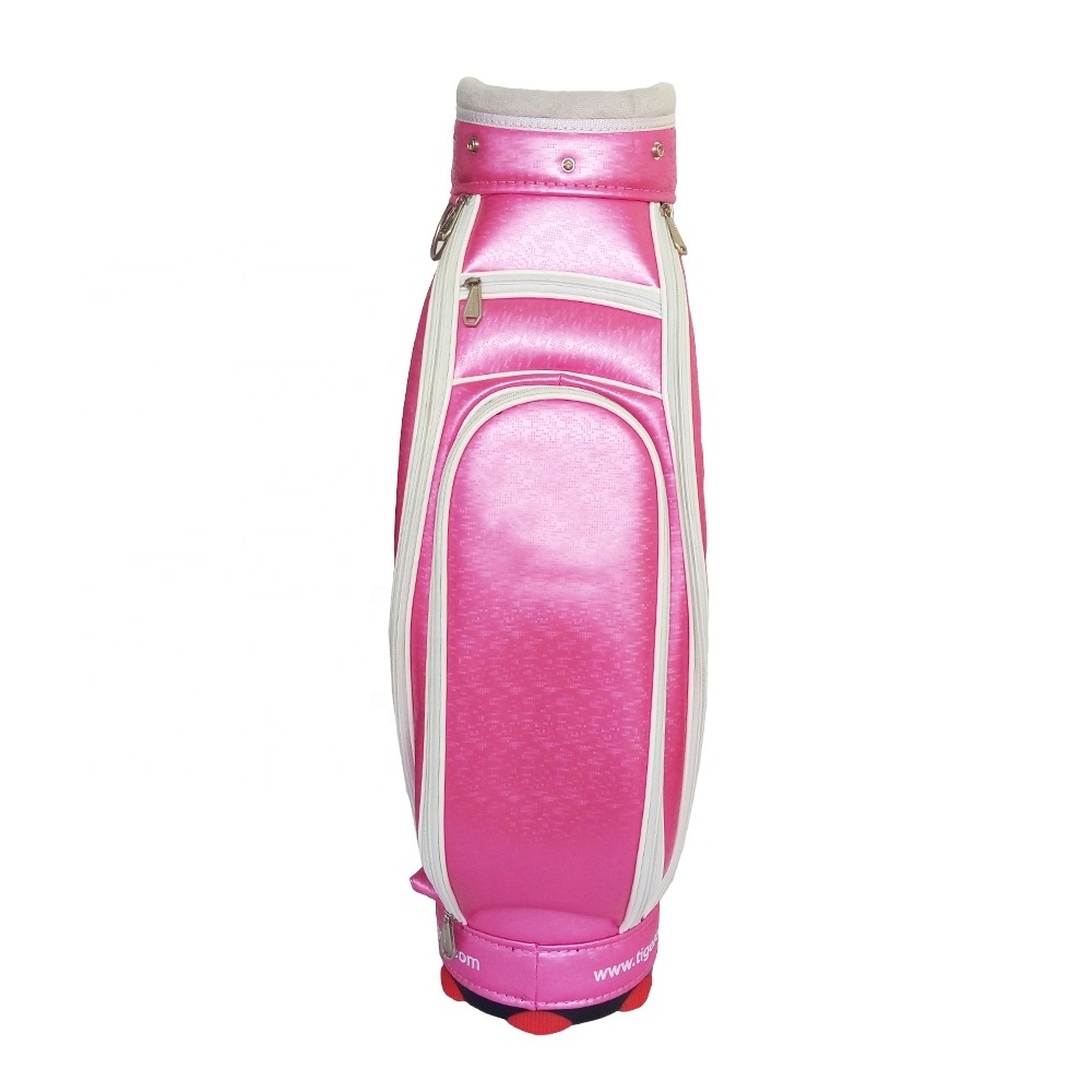 Wholesale Professional golf tour staff bag Pink golf bag staff Womens custom golf staff bags Ladies