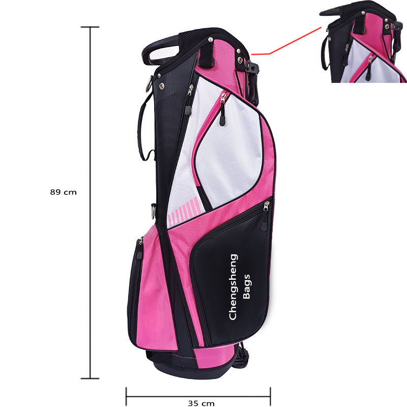 Cheap High quality custom Pink Ladies Golf Bag Golf Stand Bag