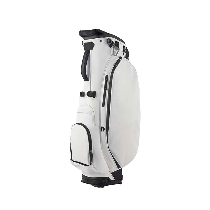 Chengsheng Deluxe White and Pink Gold Stand Bag Pu Leather Waterproof Golf Bag With High Quality Custom logo for men and ladies