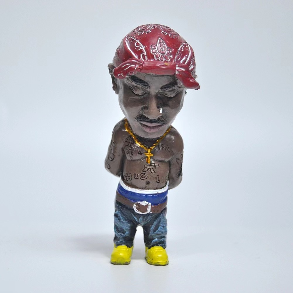 Custom logo hot selling hit hop rapper commemorative resin statue custom resin figurines