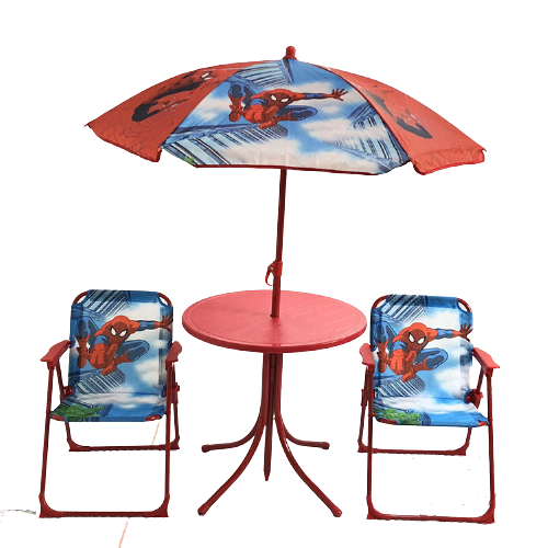 Kids Folding Picnic Table And Chairs Set removable Umbrella Mini Camping Sunshade outdoor table and chair set