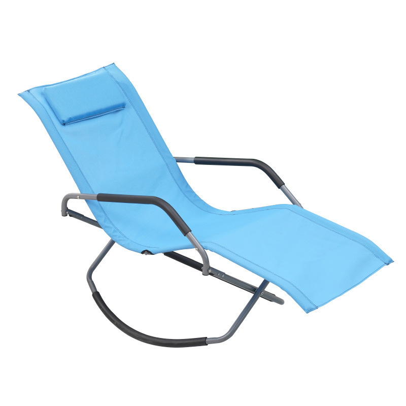 Rocking Lounger Luxury Outdoor Orbital Zero Gravity Folding Rocking Patio Lounge Chair