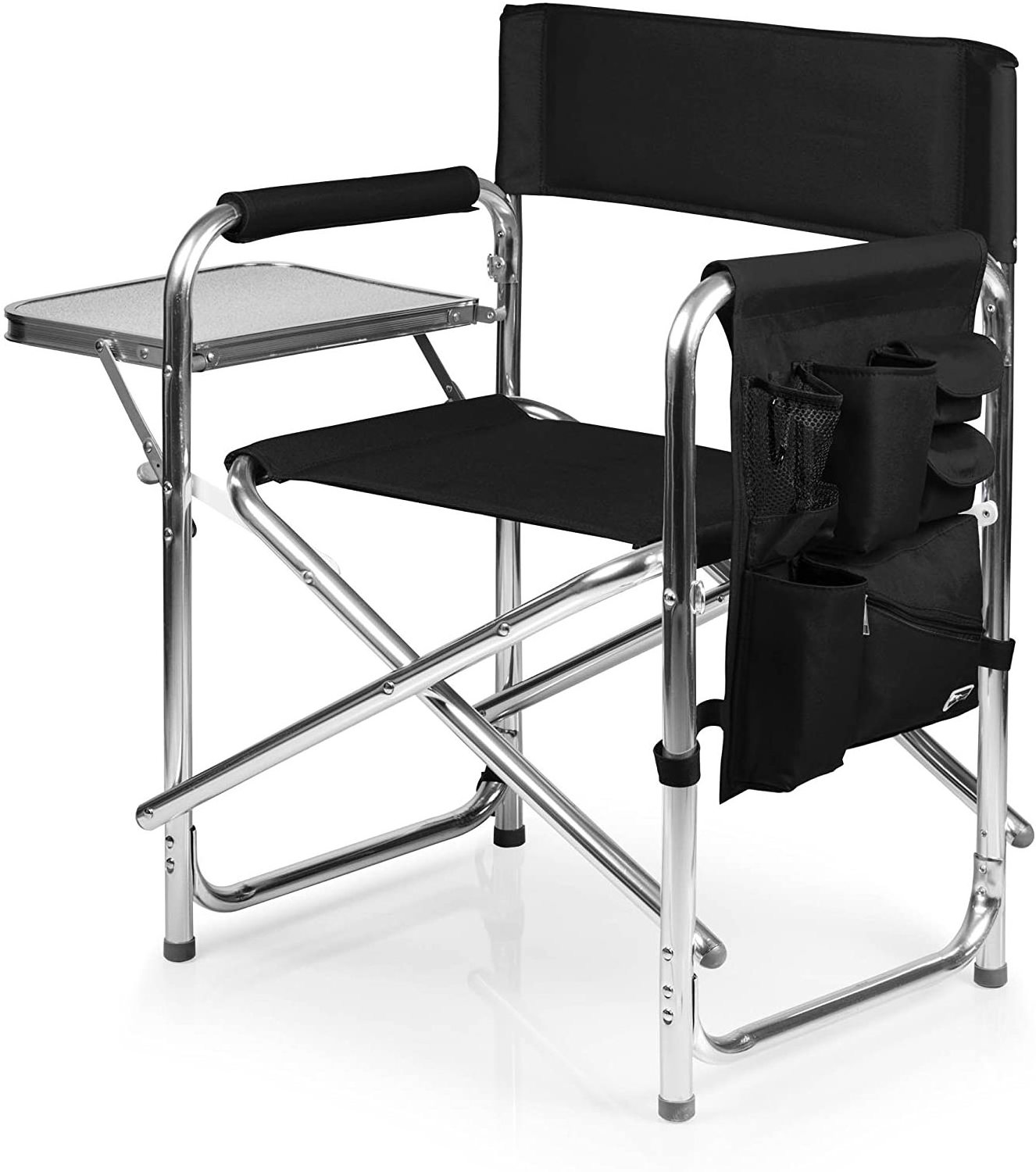 Lightweight Wholesale Custom Folding Director Chair With Side Table and with headrest Canvas Deluxe Portable Director Chairs