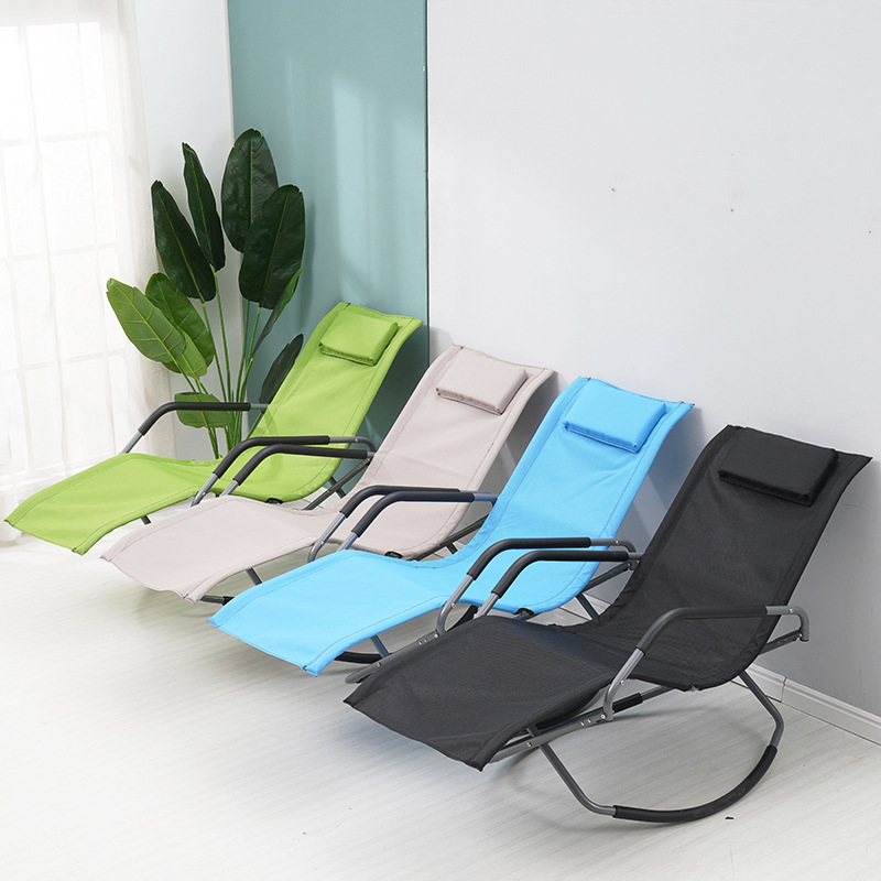 Rocking Lounger Luxury Outdoor Orbital Zero Gravity Folding Rocking Patio Lounge Chair