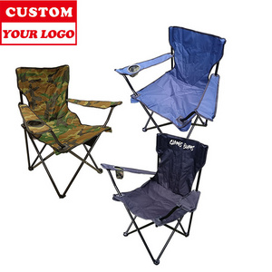 Custom Logo Printed Outdoor Cheap Beach Chairs Backpack Chair Fishing  Foldable Camping garden Chair