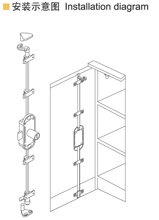 Hot Sales Wardrobe Door Locks With Keys