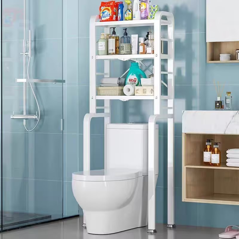 3 Layer Multipurpose toilet paper bathroom stand organizer shelf adjustable Washing machine storage Shelves Over the Toilet rack