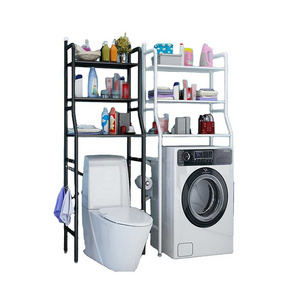 Over Toilet Bathroom Washing Machine Storage Rack Laundry Drying Shelf Towel Hangers Clothes Shelves Shower Stand Dryer Rack