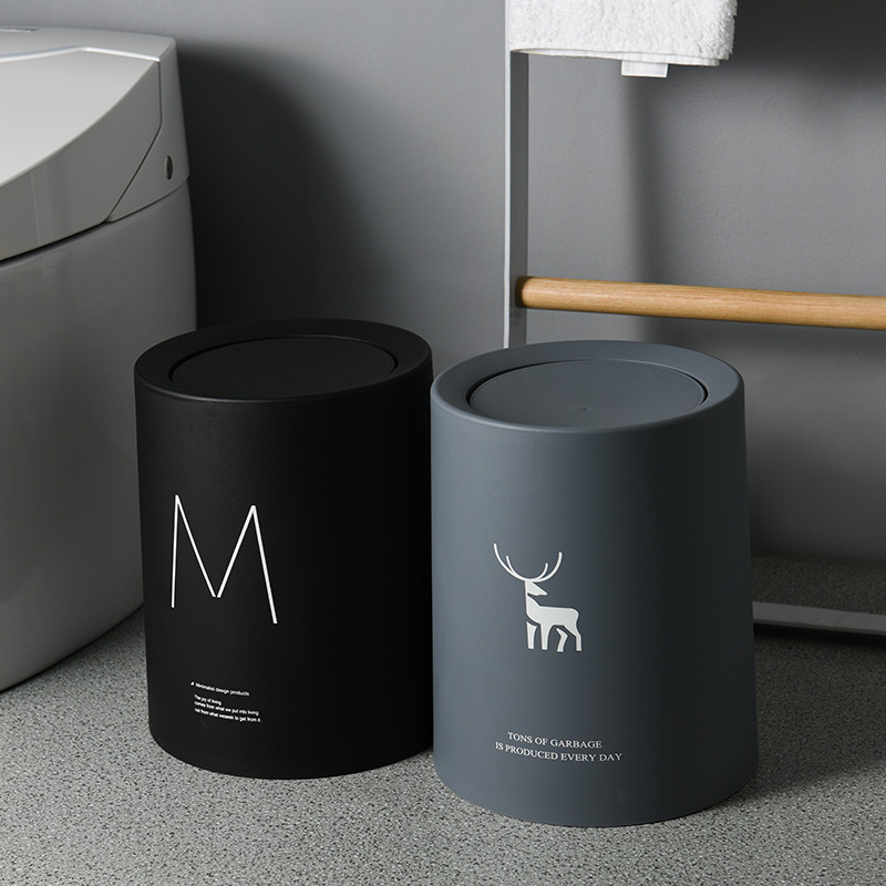 Bathroom Step Female Hygiene Napkin Garbage Standing Paper Waste Container Plastic Trash Can 12L Touchless Sanitary Bin