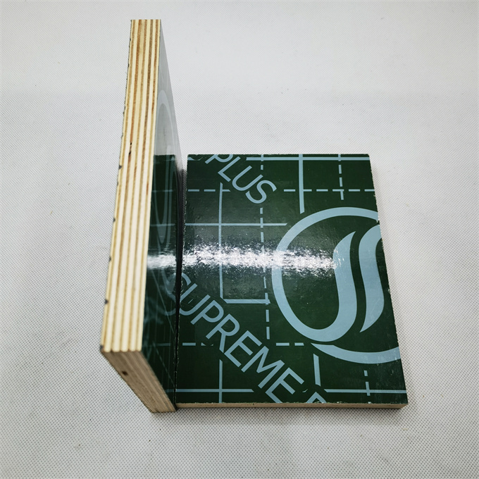 High Grade PVC Green PP Plastic Film Faced Hardwood Plywood Sheet for Concrete Formwork