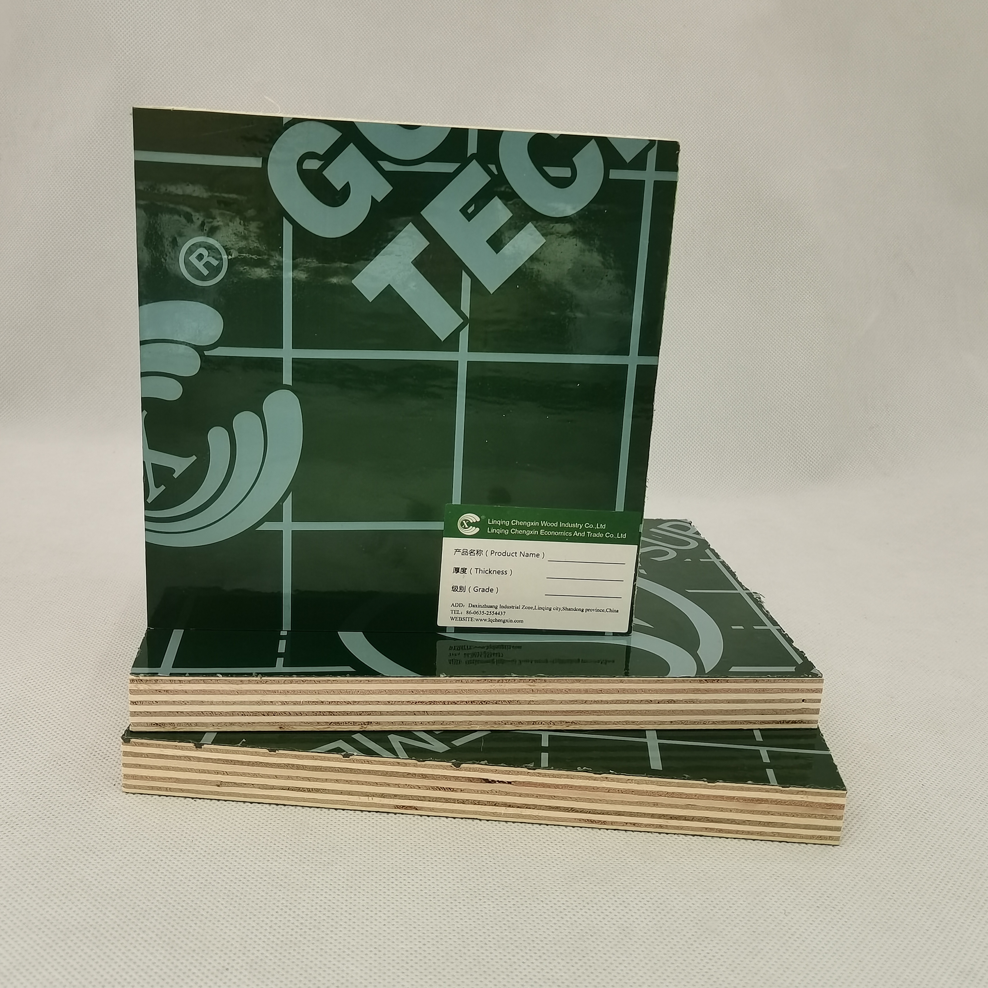 12mm 16mm 18mm Poplar material green colour pp plastic film faced marine plywood sheet for construction