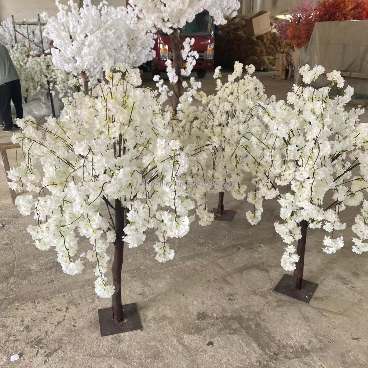 New design artificial plants trees wholesale cherry blossom tree centerpiece