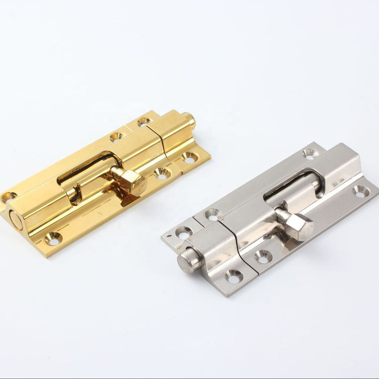 Door Lock Bolt Barrel Sliding Latch Lock with Screws for Bathroom Toilet Shed Door Furniture Pet Gate