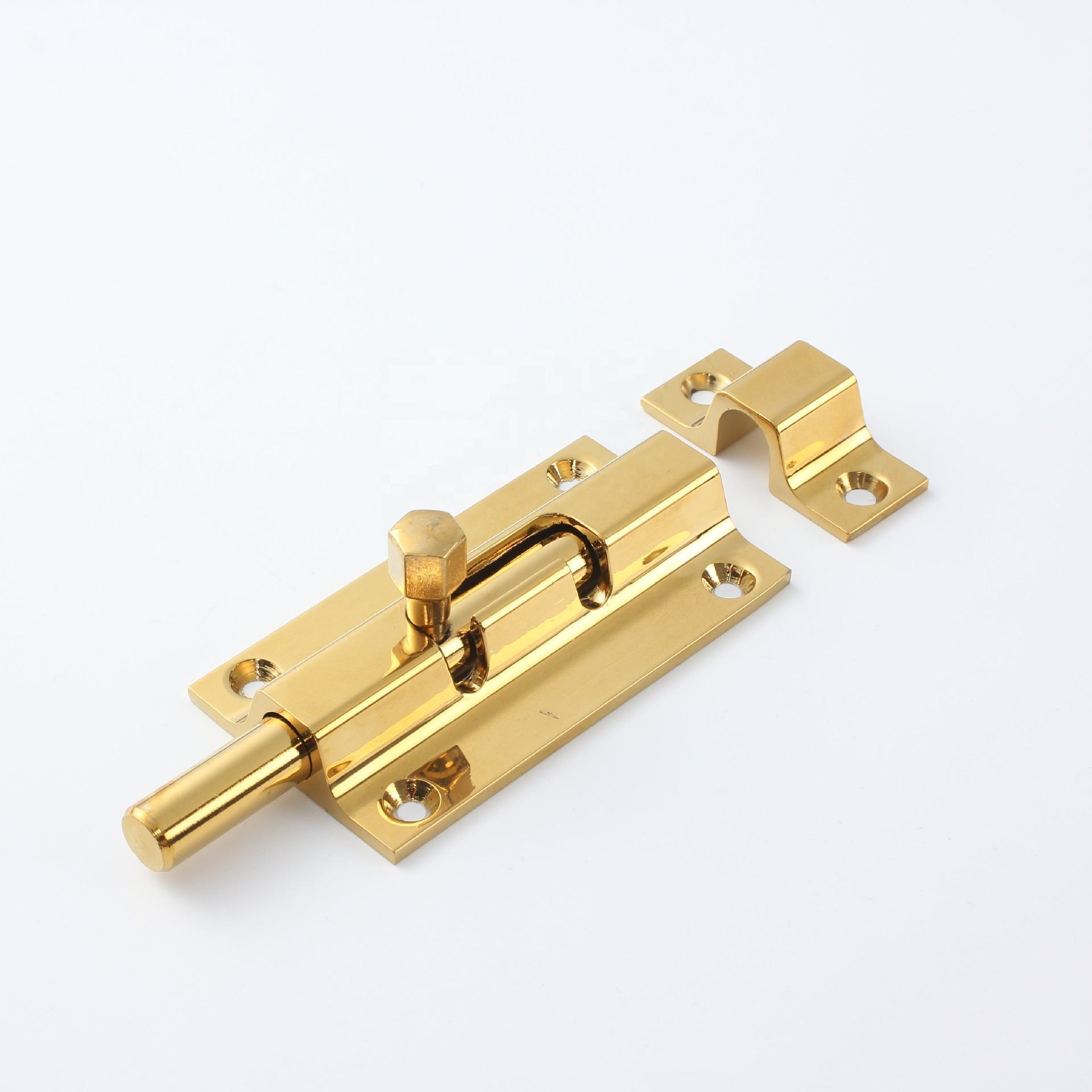 Door Lock Bolt Barrel Sliding Latch Lock with Screws for Bathroom Toilet Shed Door Furniture Pet Gate