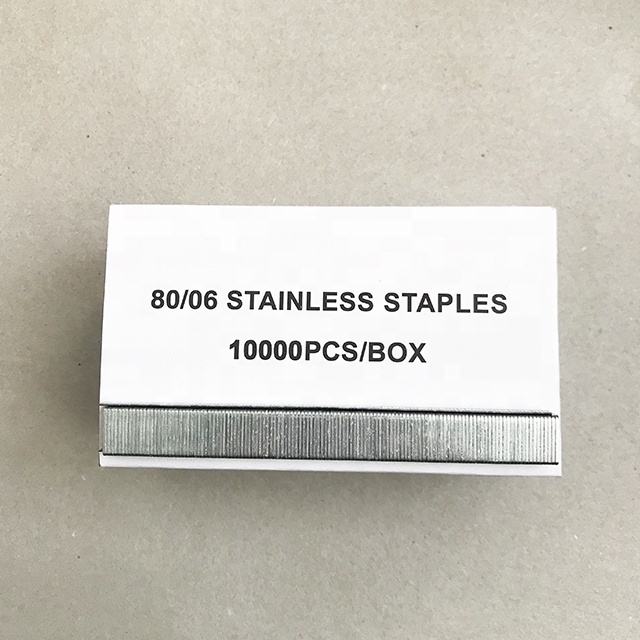 21GA stainless steel u-type nail furniture staple for stapler gun 80 series