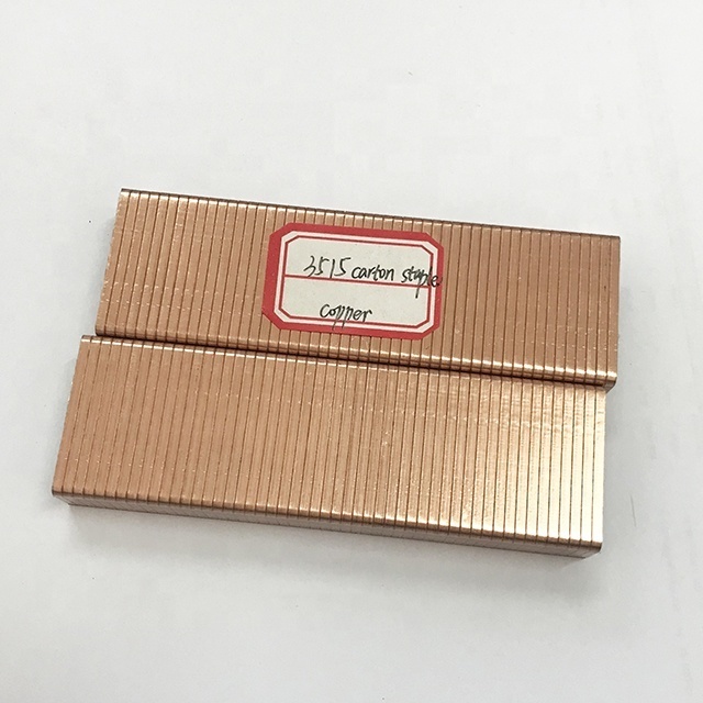 3515 carton staple pins made with brass wire