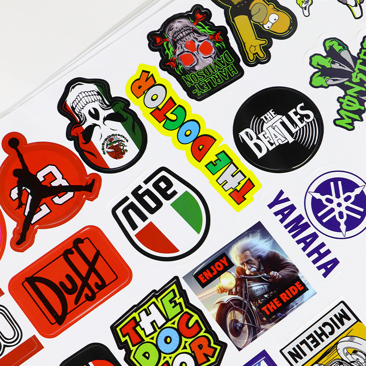 High-quality printed waterproof label stickers for children's graffiti, guitar, skateboard decoration and other industries