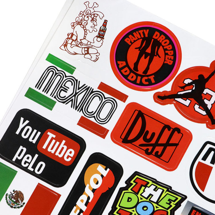 High-quality printed waterproof label stickers for children's graffiti, guitar, skateboard decoration and other industries