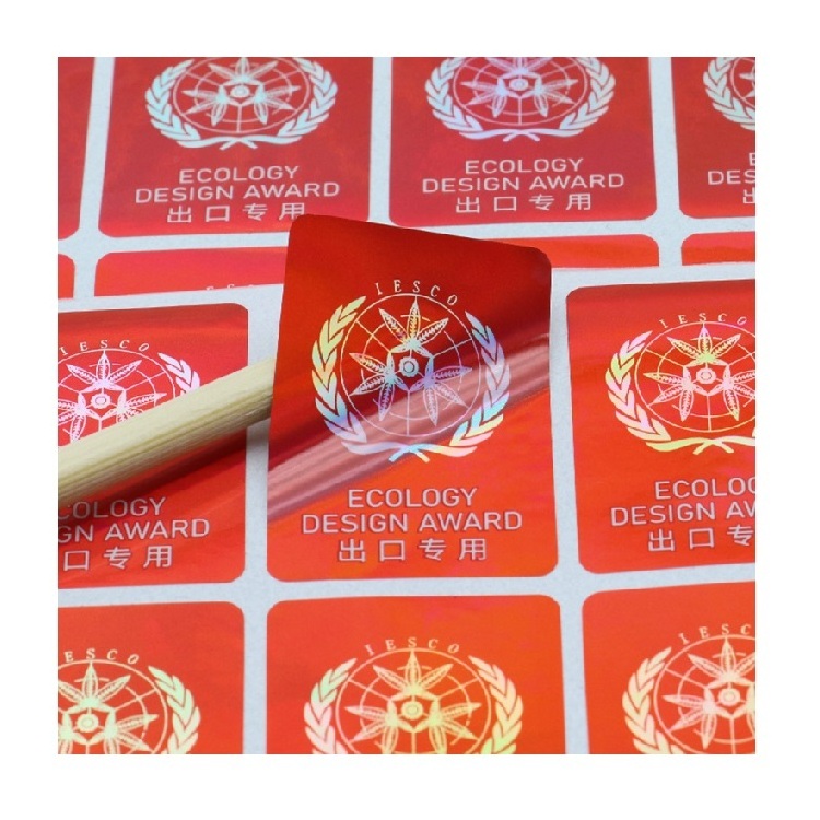 cyc License Custom Printing 3D Hologram Stickers Seal Overlay Anti-Fake Void Security Qr Code Logo Label