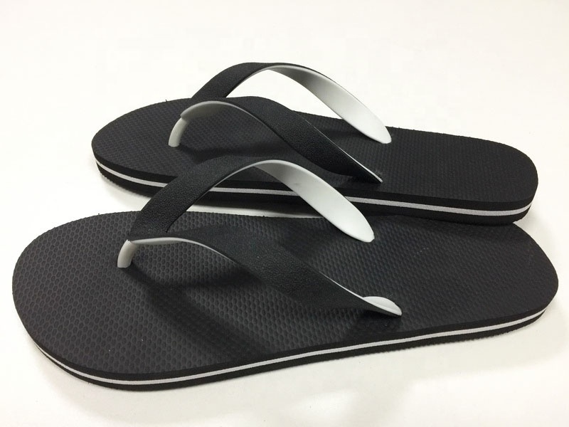 soft flexible old pe rubber plastic bottom navy flip flops