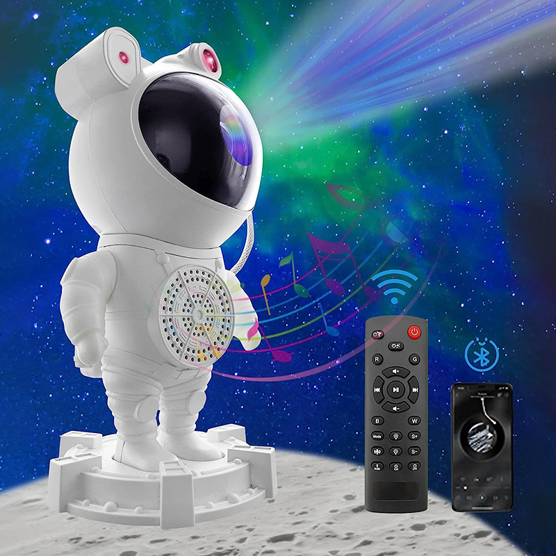 Dropshipping Astronaut Starry Projector light Spaceman galaxy nebula sky star projection lamp Bluetooth Led night light for gift