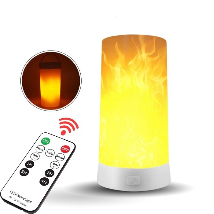 Newstyle Source Factory Remote Control USB rechargeable Magnet Flame Lamp Decoration Flame Effect led flame BULB night light