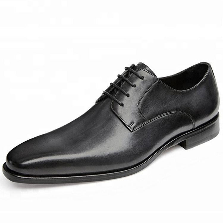 Luxury High-end Cow Leather Shoes for Men Premium Quality Black Cow Leather Men Shoes Goodyear Genuine Cow Leather Shoes Men