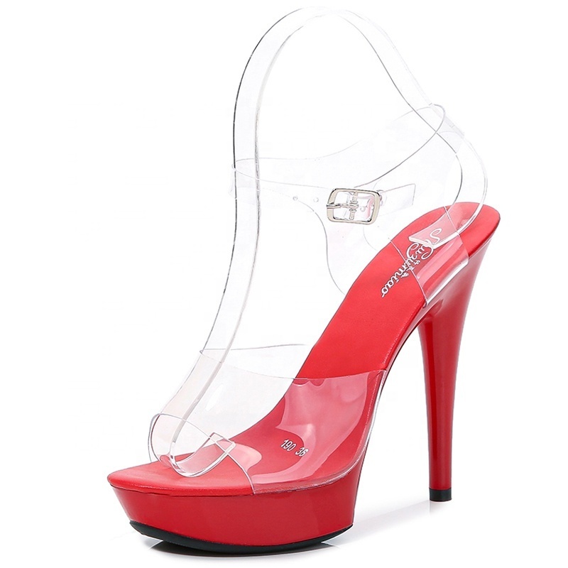 latest fashion hot sale pole dance shoes in UK ladies high heel platform women sandals