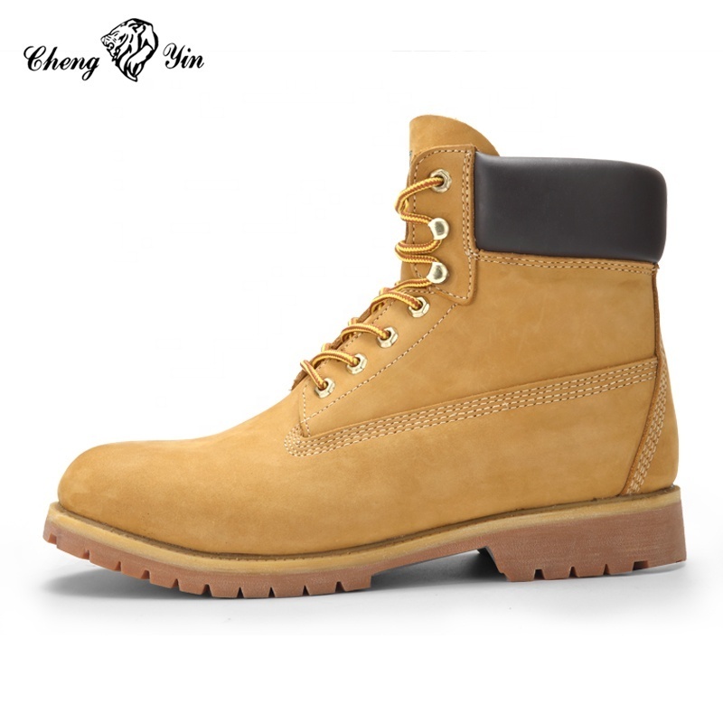 Wholesale Martin shoes Chemical Resistant High Ankle Workman's Safety Shoes Nubuck Leather Working Boots