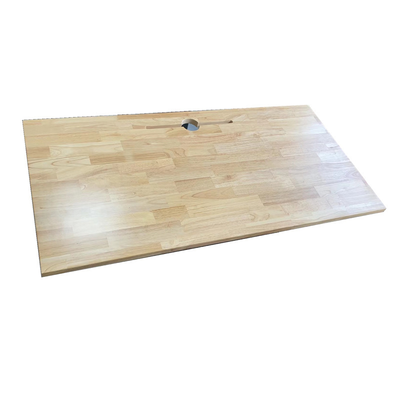 Rubber Wood Table Top Rubber Live Edge Table Top Wood Desk Top Tabletop Customized OEM China Factory