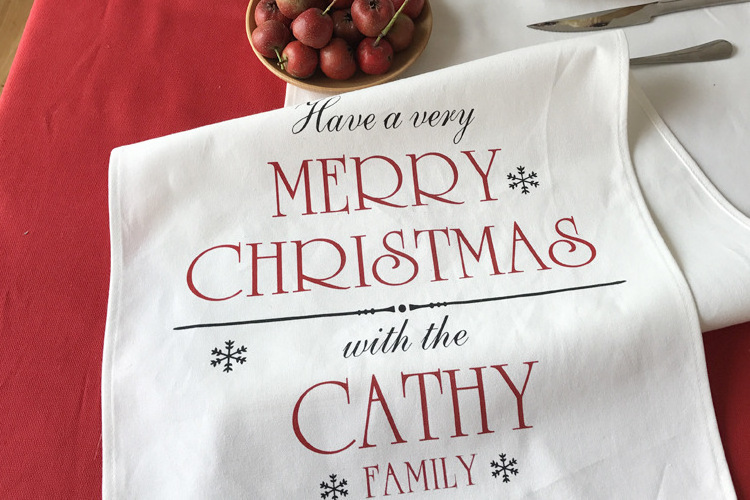 Wholesale christmas european white farmhouse dining table runner cotton table linen runner