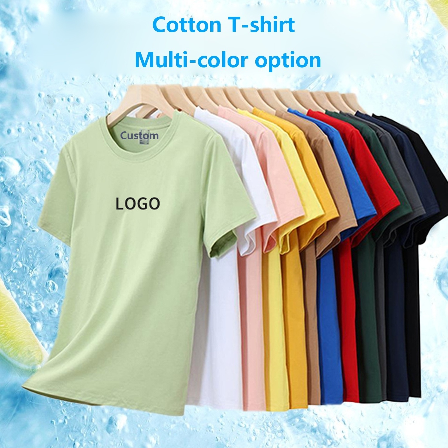 Custom 100% cotton custom logo 3d printing  t-shirt workwear team class clothing  personality advertising culture custom t shirt