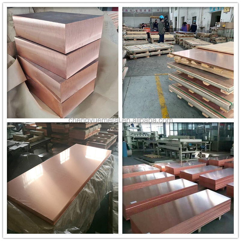 Pure Copper Sheet for Red Cooper Sheet Plate C12200 Copper Alloy Bronze Wholesale Price 99.90%