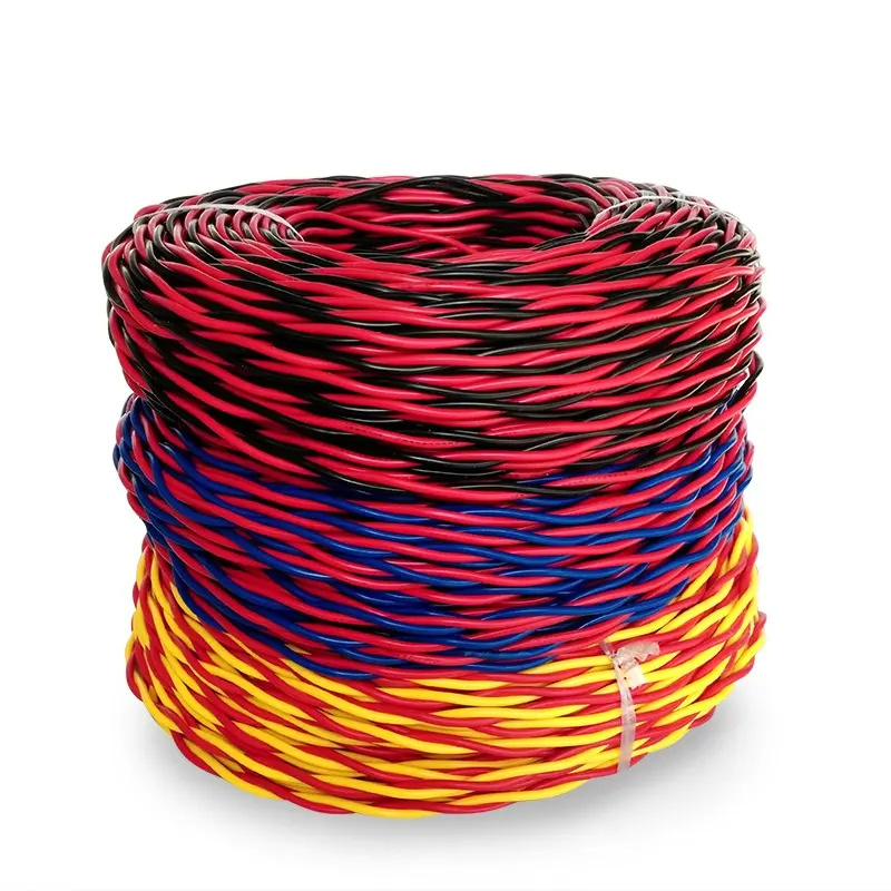 Flexible RVV Multi-Core 2 3 4 Cores 3 x 1.5mm2 Copper Wires Flexible Electric Wire