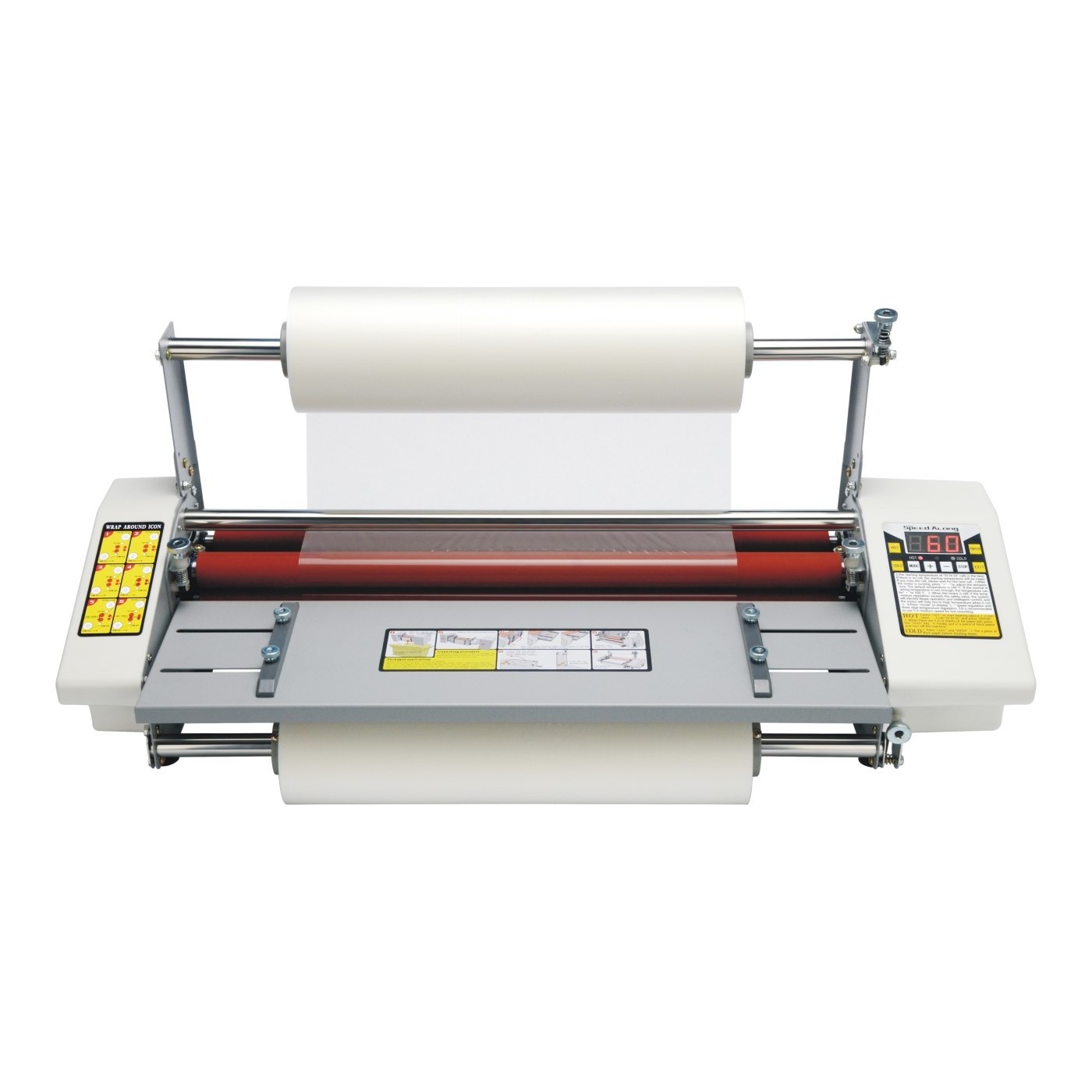 Hot sell double sides adjustable speed manual a2 a3 a4  hot cold lamination laminator machine laminating machine prices