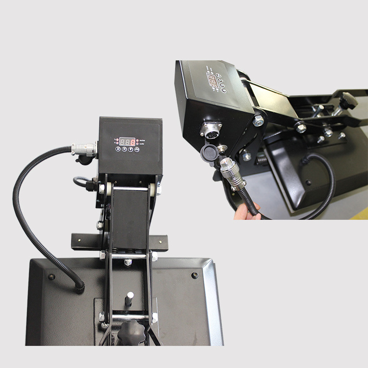 Manual hot stamping movable  platen vulcanizing heat press  drill printing machine  used  for printing European T-shirt label