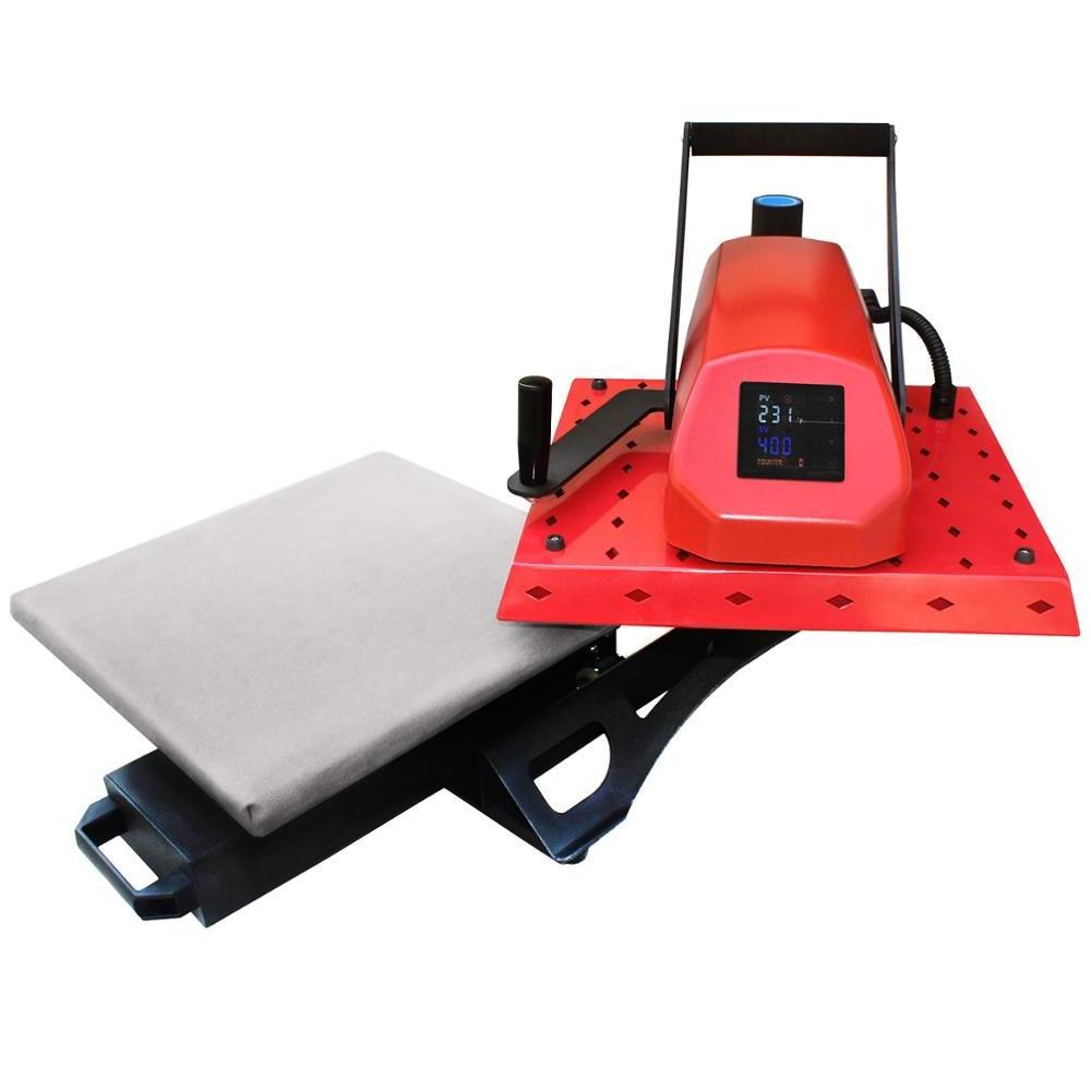 hot sale replaceable lower plate slide out swing away t-shirt heat press transfer  machine