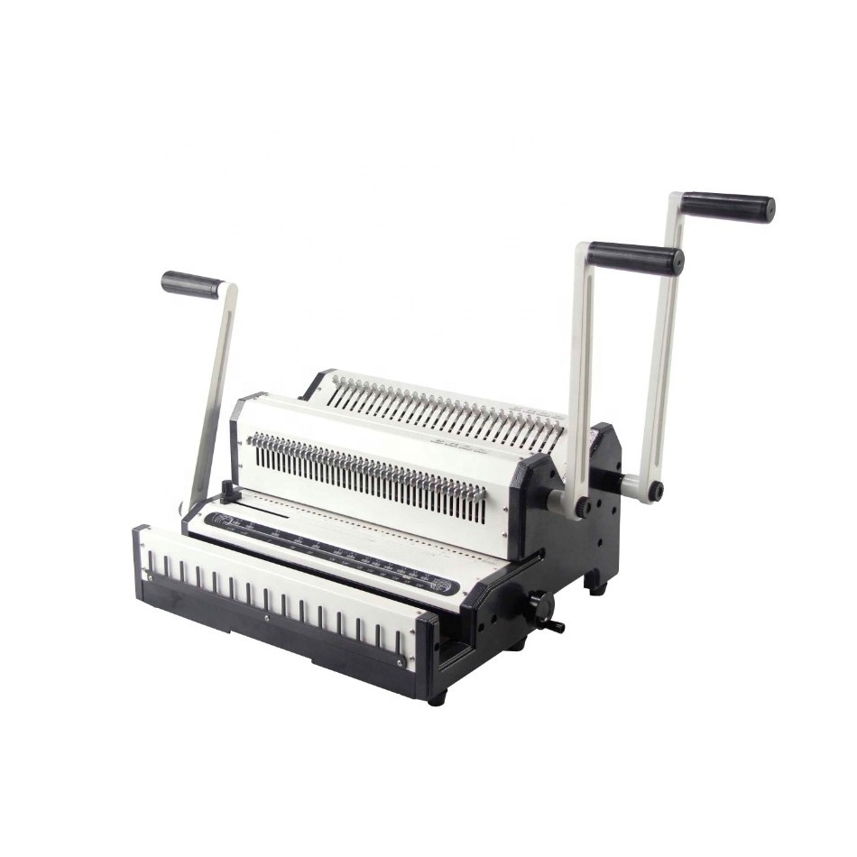 High Quality Multifunction Wire 3:1 and Wire 2:1 Double Wire O Binding Machine Manual Machines 27 (2:1) & 40 (3:1) Manual Spiral