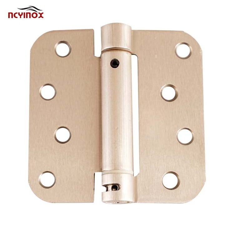 Furniture Oven Brass Welded Spring Pivot Swing Wood Door Closer Hinges for Solid Wooden Door