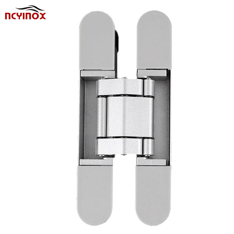 Heavy duty wood hidden cross hardware Three Direction Adjustable Hidden Invisible Concealed Hinge