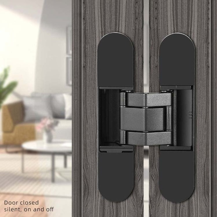 Heavy duty wood hidden cross hardware Three Direction Adjustable Hidden Invisible Concealed Hinge