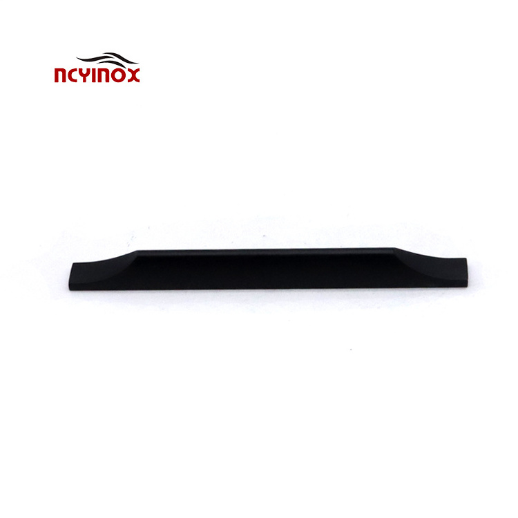 Modern Sample Furniture Handles Black Hidden Cabinet Handle Kitchen Zinc Alloy Furniture Handle Pulls